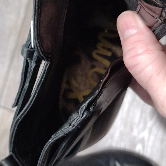 Sam Edelman black leather zip ankle boots. Mint condition. Size 10 - Picture 8 of 11